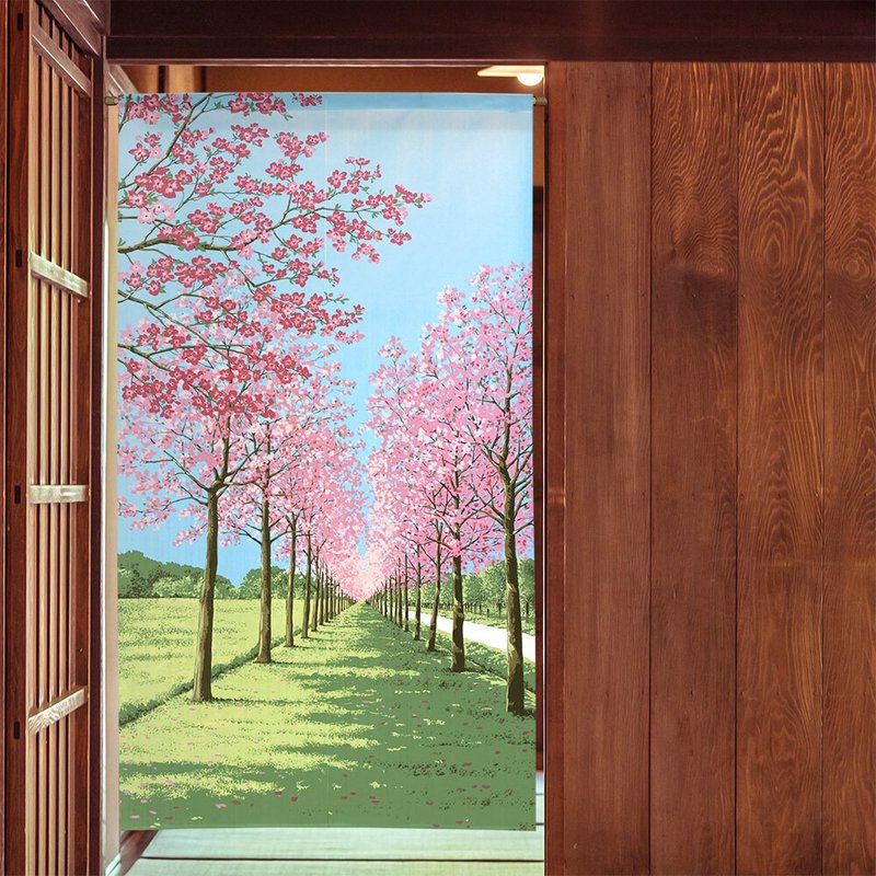 【预订】日本制 花并木门帘 - 门帘/门牌 - 聚酯纤维 粉红色