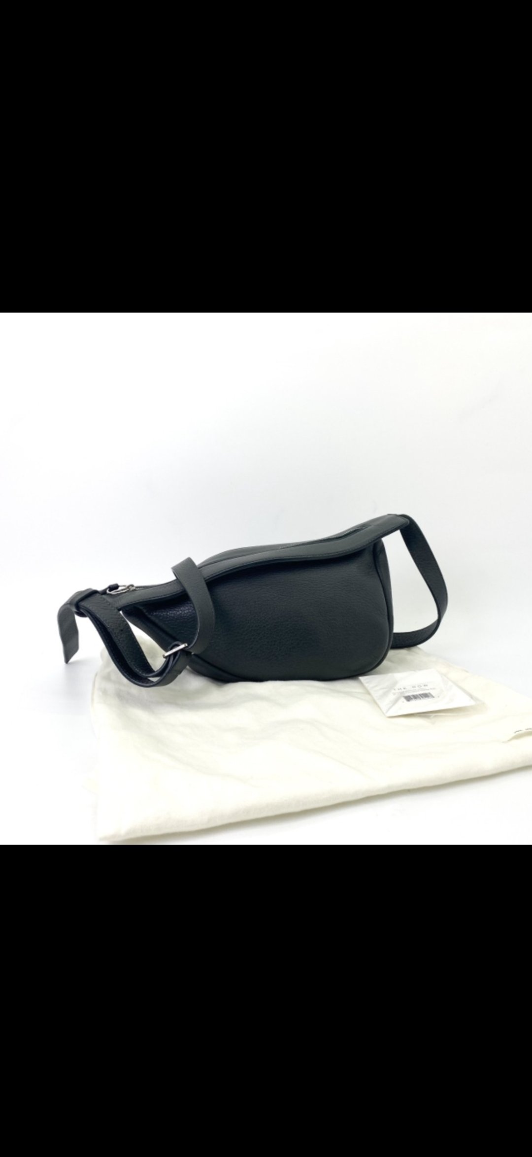 THE ROW Deerskin Small Slouchy Banana Bag Black - 侧背包/斜挎包 - 真皮 黑色