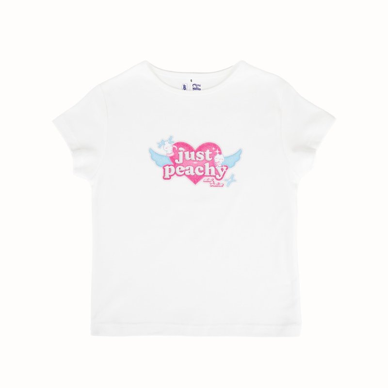 Usagyuuun 棉质 T 恤 海军蓝色 (胸前有口袋) - 女装上衣 - 棉．麻 多色