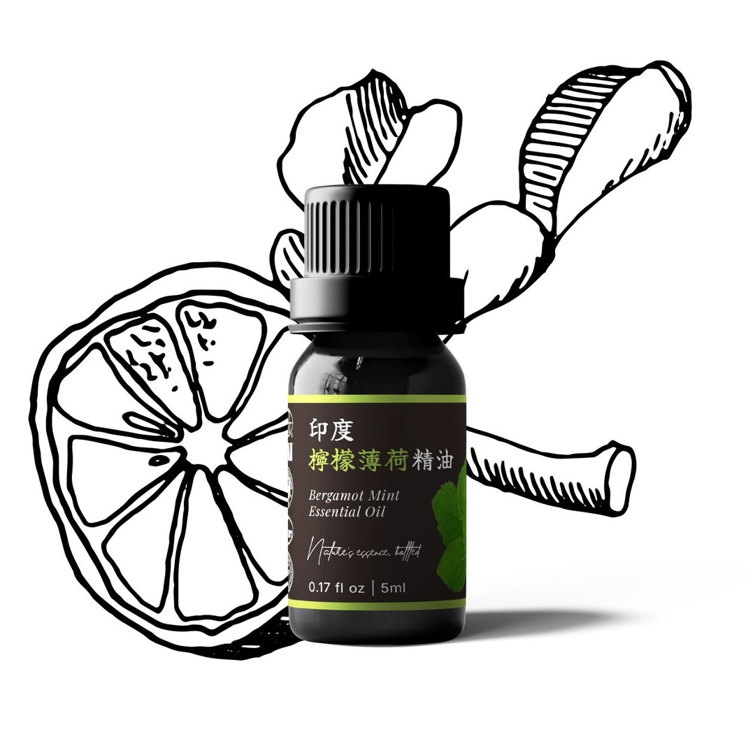 【卡佛香】印度柠檬薄荷精油 - 香薰/精油/线香 - 玻璃 黑色