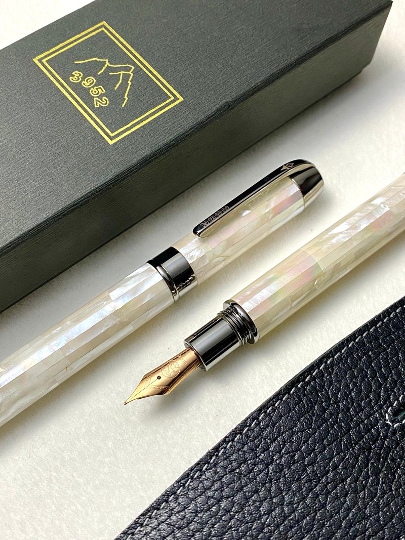 3952老山羊-大鹏湾 严选珍珠母贝 玫瑰金钢尖钢笔 - 钢笔 - 其他材质 