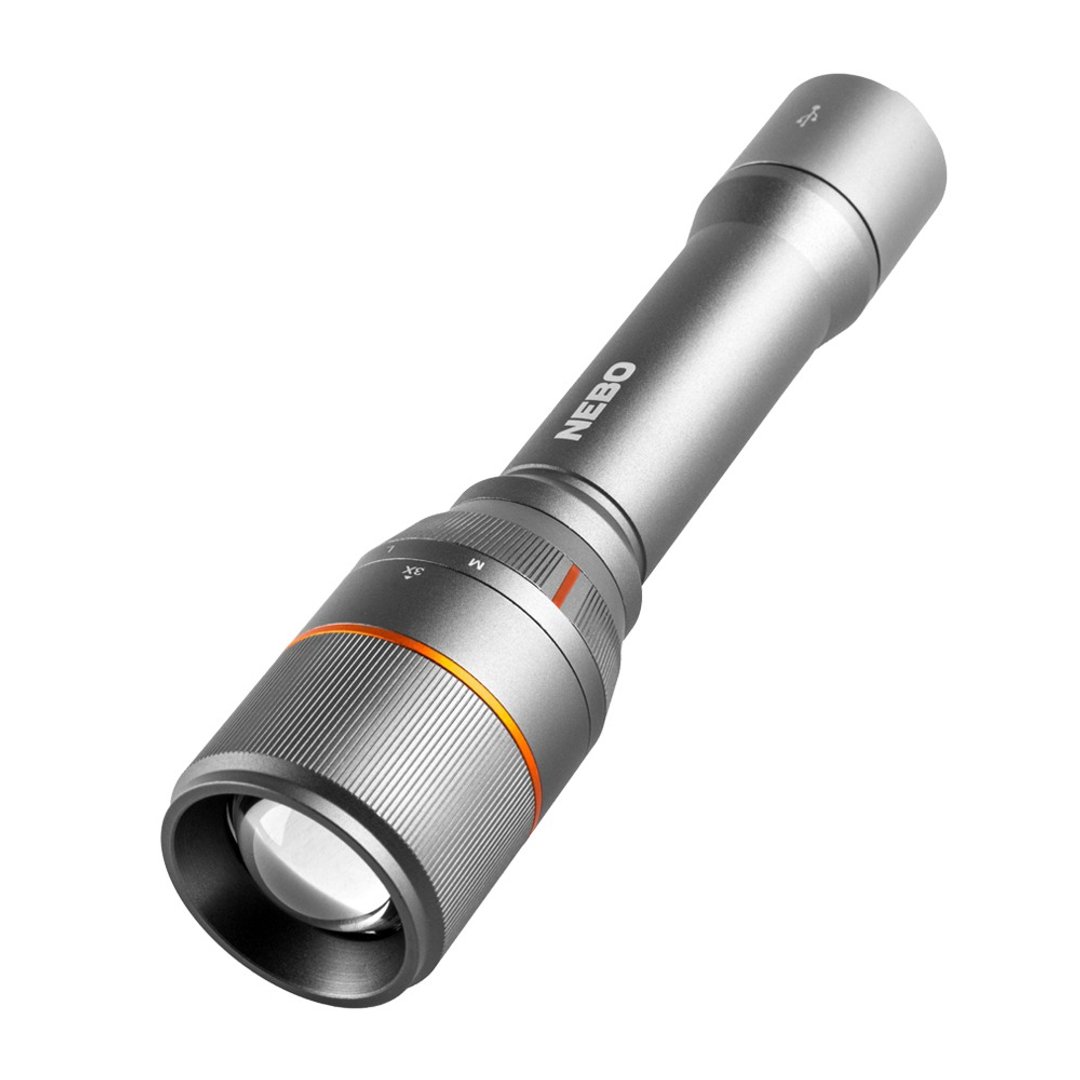 【NEBO】达文西 切换型手电筒-USB充电 3500流明 IP67 - 露营用品 - 其他金属 黑色