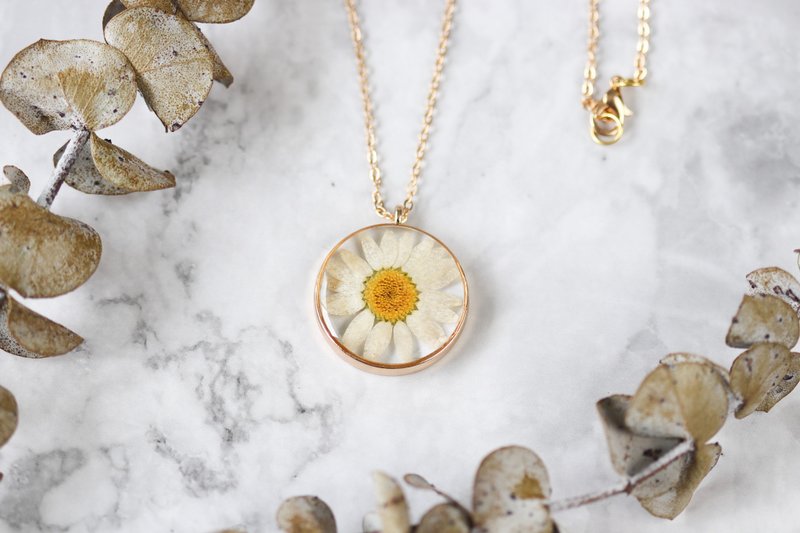 Daisy bright 25 mm  - 项链 - 植物．花 透明