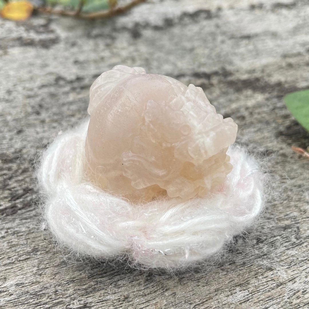 蓝月光小龙龟附手工矿垫 - 摆饰 - 半宝石 