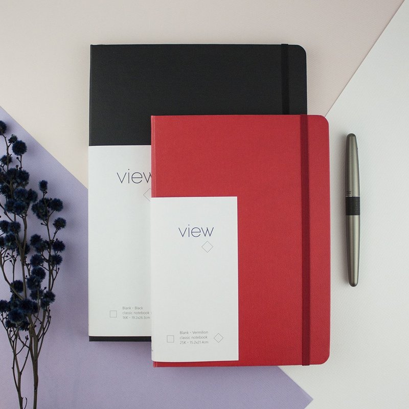 conifer绿的事务 16K眼色VIEW 精装笔记本 手帐 KBU3.0钢笔纸 - 笔记本/手帐 - 纸 黑色