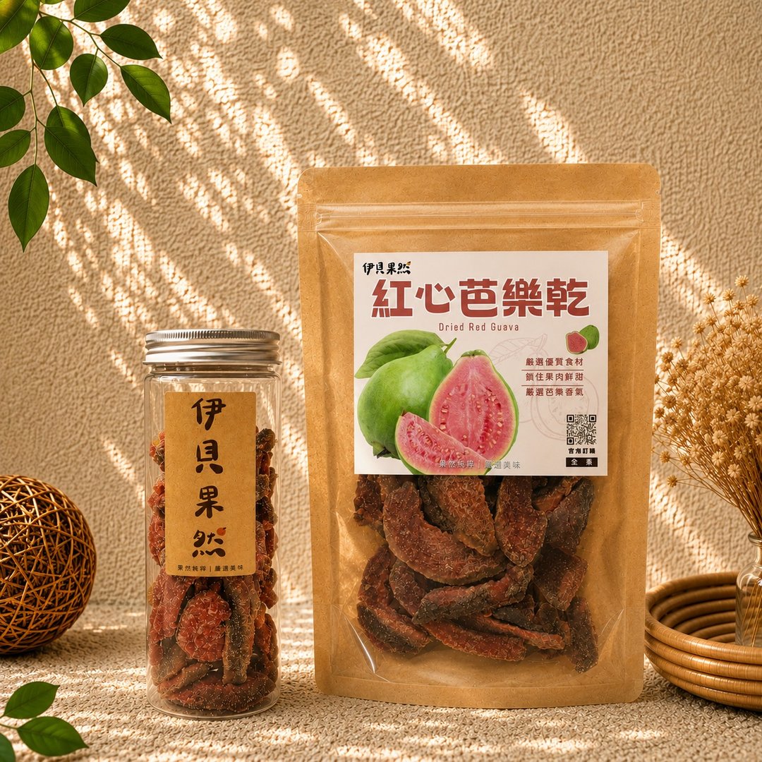 【伊贝果然】红心芭乐干 - 水果干 - 防水材质 