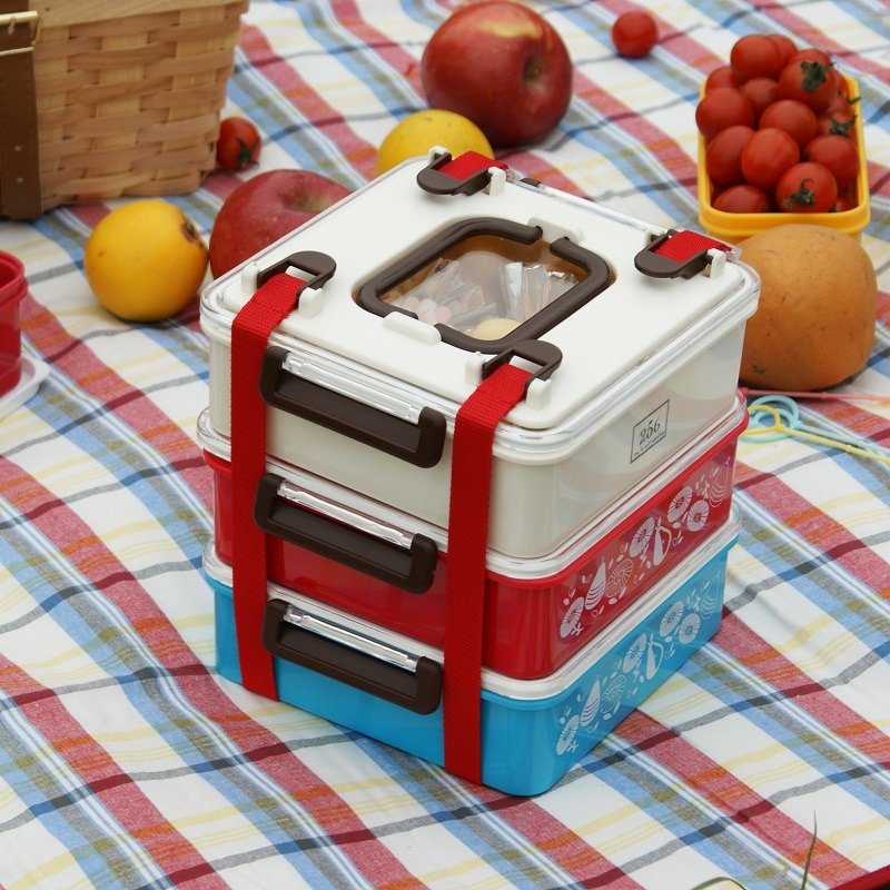 【DESTINO STYLE】日本256三层组合野餐盒 - 其他 - 塑料 