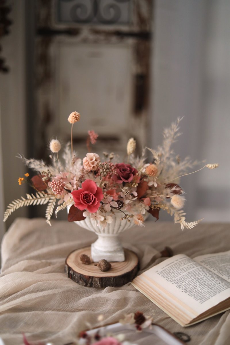 秋瑟古典桌花 / 花艺课程 / 一人成团 / 体验活动 - 植栽 - 植物．花 