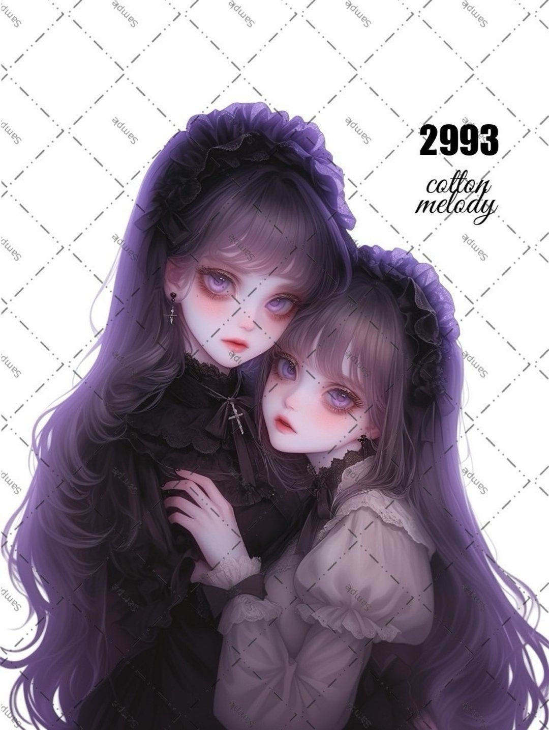 original sticker o.2993 人物贴纸 原创贴纸 cotton melody - 贴纸 - 纸 