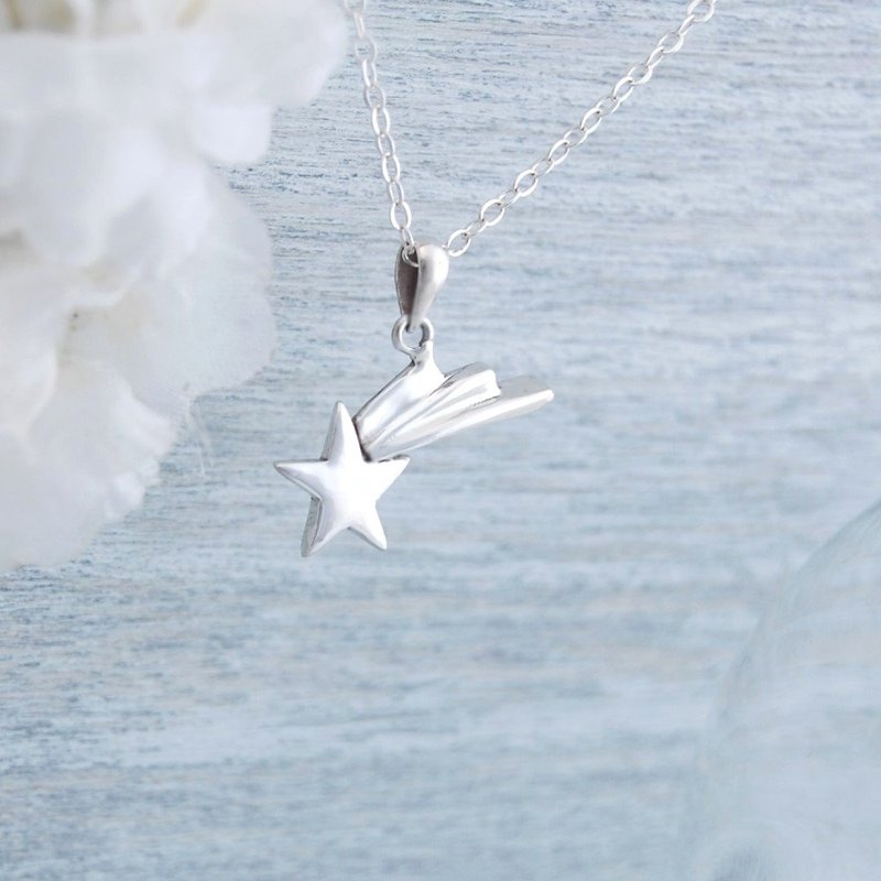 流星之愿(银项链) - 项链 - 纯银 