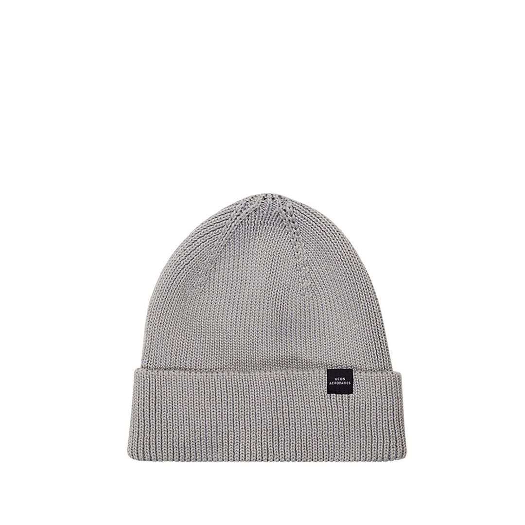 Mika Beanie 保暖反折豆豆帽 (浅灰色) - 帽子 - 环保材料 灰色