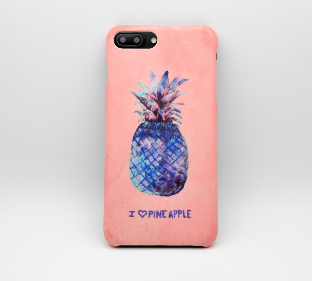 Pink Pineapple phone case - 手机壳/手机套 - 塑料 粉红色
