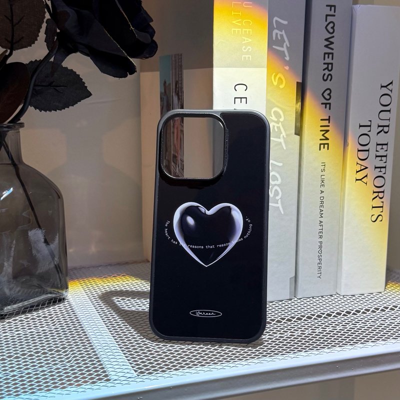 Reasons of Heart 韩国黑框光面背板手机保护壳 - 手机壳/手机套 - 塑料 黑色