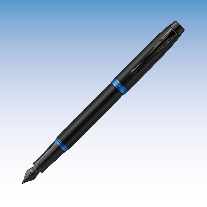 Parker 派克新IM 魅影黑 蓝环 钢笔   免费刻字 - 钢笔 - 其他金属 黑色