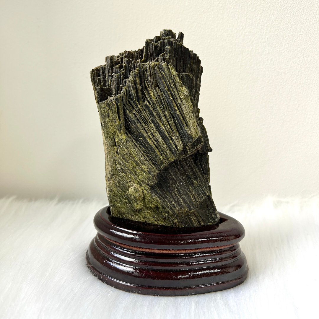 绿碧玺原石连订造底座 | 水晶 | 水晶原石 | 水晶摆件 - 摆饰 - 水晶 绿色