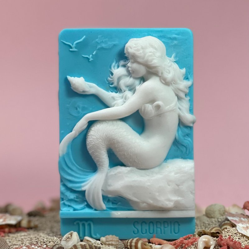 美人鱼/香氛皂 12星座/天蝎座 手工皂 - 肥皂/手工皂 - 其他材质 白色