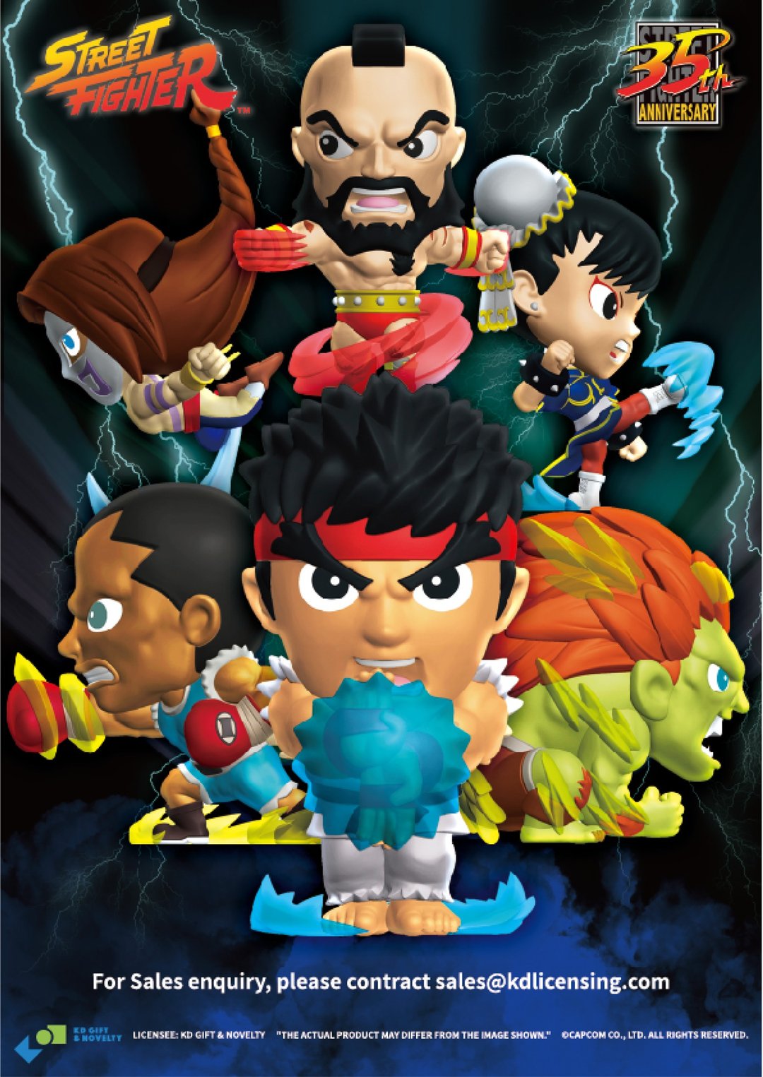 三十五周年纪念盲盒全盒(街头霸王/快打旋风/Street Fighter系列) - 玩偶/公仔 - 塑料 