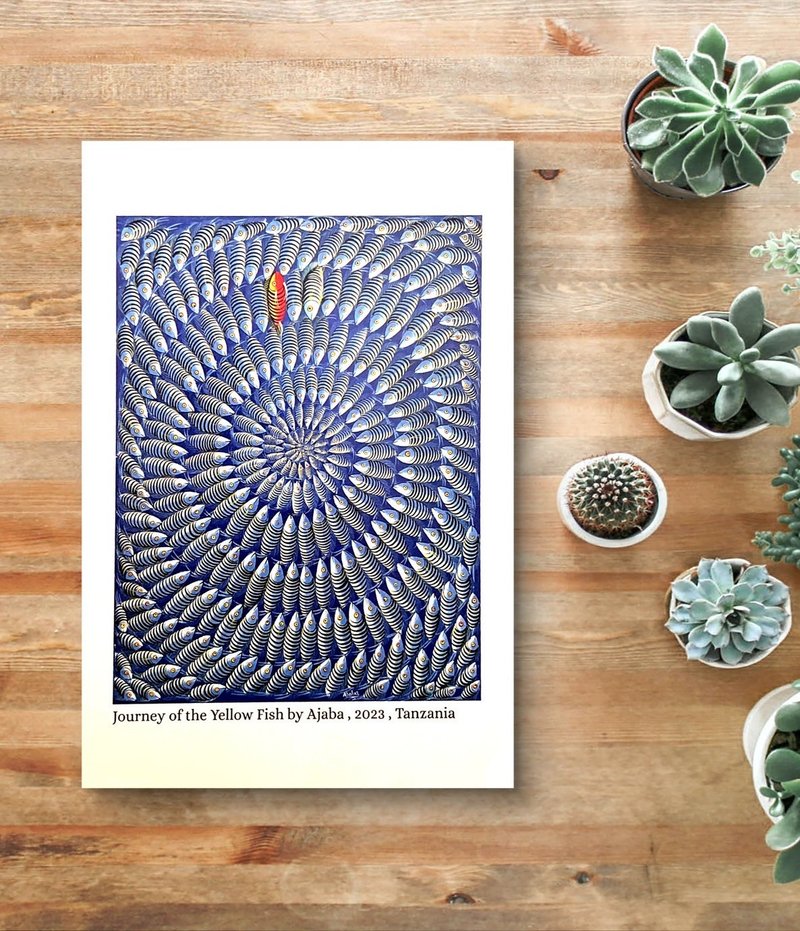 坦桑尼亚艺术明信片集－1 - 卡片/明信片 - 纸 