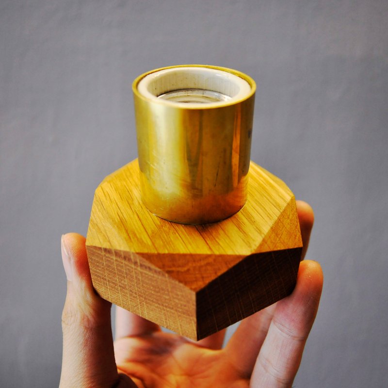 White Oak Lampholder / 六角白橡木灯座 - 灯具/灯饰 - 木头 金色