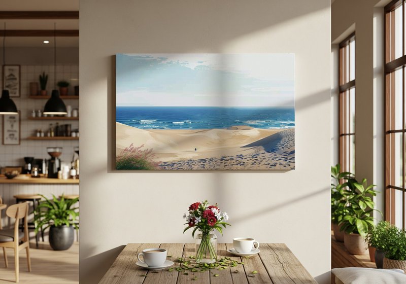 日本制帆布挂画・鸟取砂丘・日本风景・送礼、摆设 - 墙贴/壁贴 - 棉．麻 