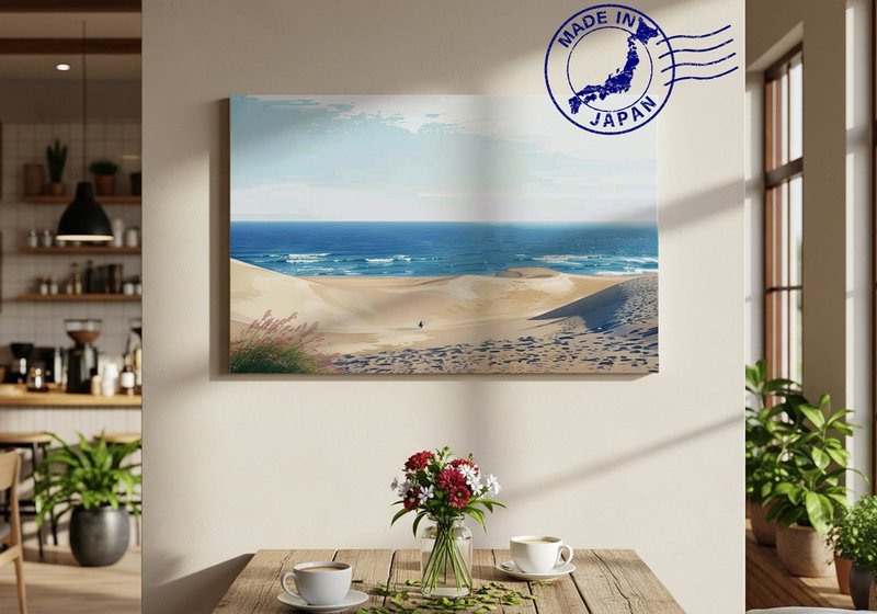 日本制帆布画・鸟取砂丘・日本风景・送礼、摆设、装饰 - 墙贴/壁贴 - 棉．麻 