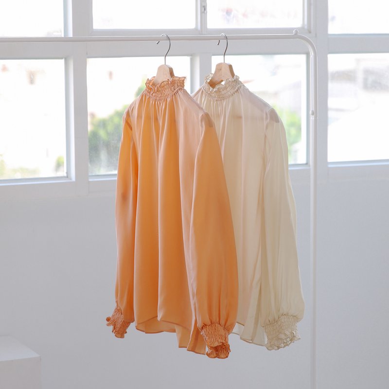 印象微透肤高领上衣 - 女装上衣 - 聚酯纤维 多色