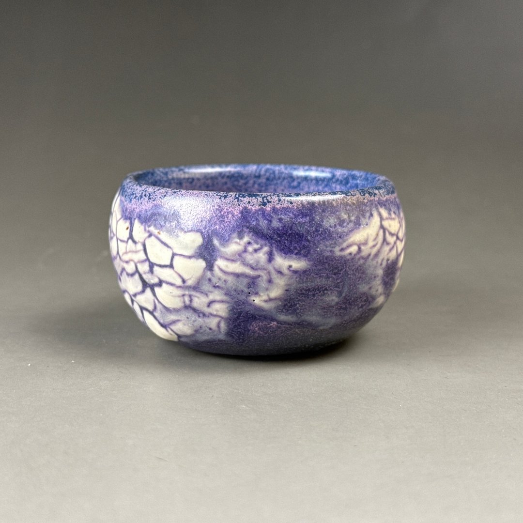 台湾【志野烧】紫云彩茶杯 贰 - 茶具/茶杯 - 陶 蓝色