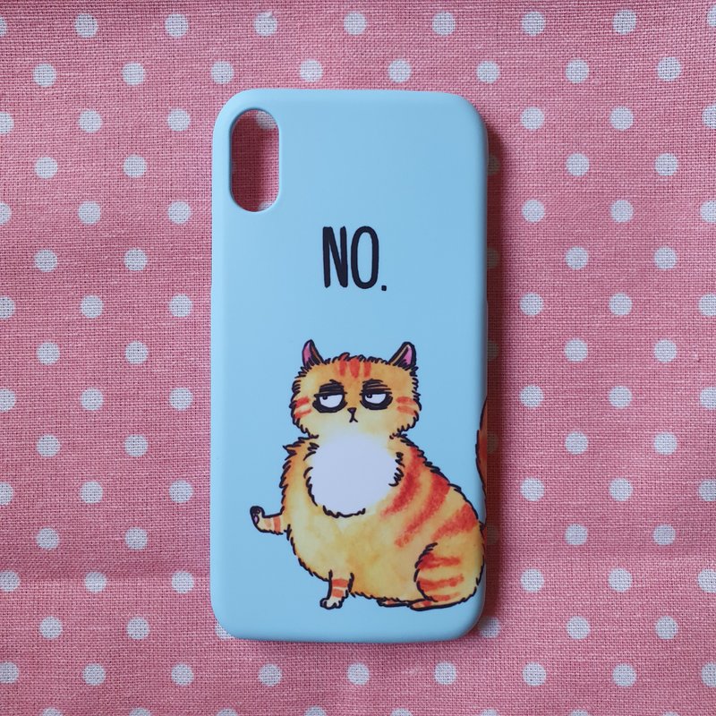 'NO' iphone Casing - 手机壳/手机套 - 塑料 蓝色