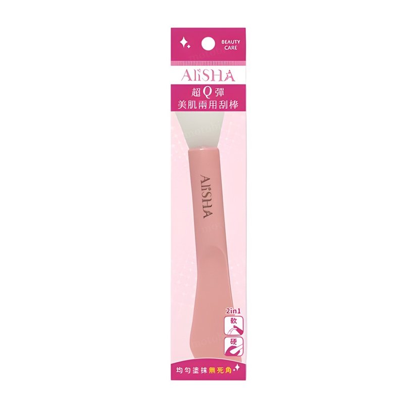 AliSHA 妍乐芈 超Q弹美肌两用刮棒 硅胶刷 面膜刷 - 彩妆刷具/镜子/梳子 - 其他材质 粉红色