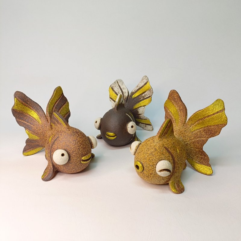 金鱼满堂/陶艺品/原创 - 摆饰 - 陶 多色