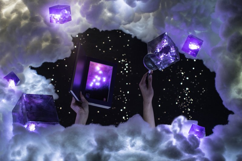 定制化礼物 【 十二星座系列 •  山羊座 星夜之书】 - 灯具/灯饰 - 其他材质 紫色