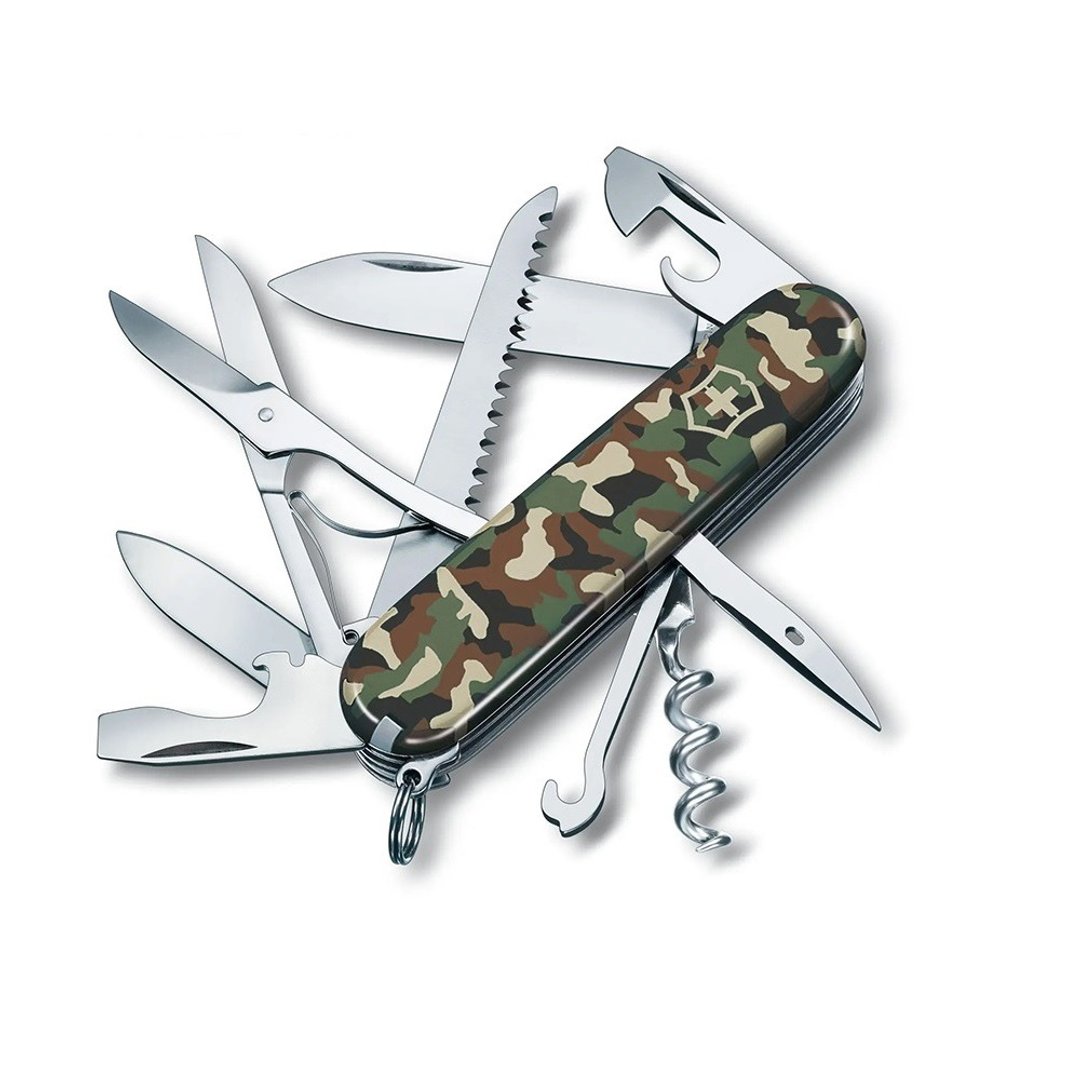 VICTORINOX 瑞士维氏 瑞士刀 15用 91mm 森林迷彩 1.3713.94 - 露营用品 - 不锈钢 