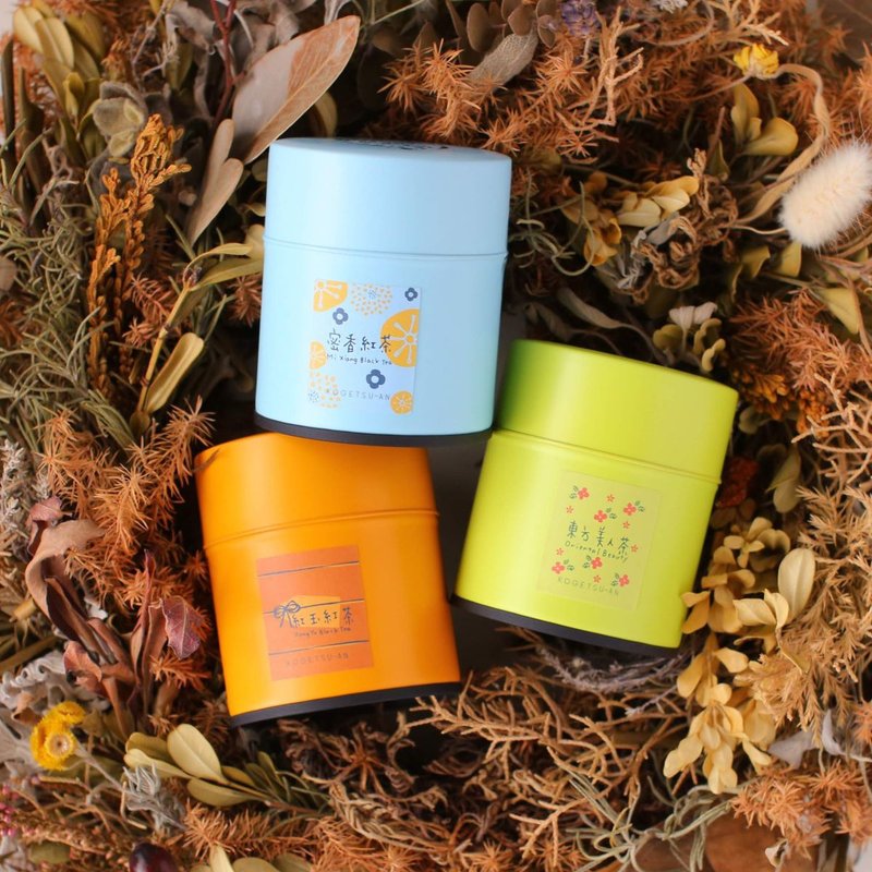 Taiwanese tea tea cans set of 3 - 茶 - 其他材质 多色