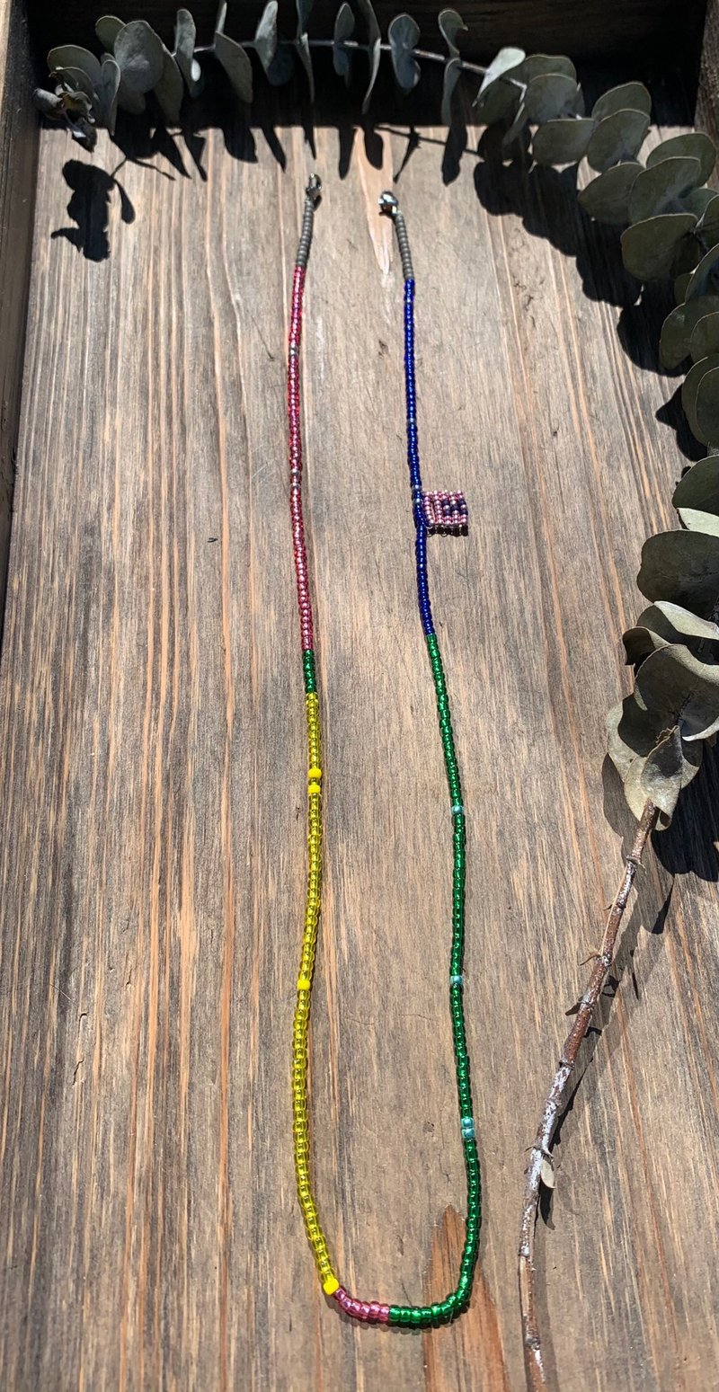 日本珠串多用途证件挂链 / 口罩链 / 挂绳 / 颈链 / 眼镜链 - 项链 - 其他材质 多色