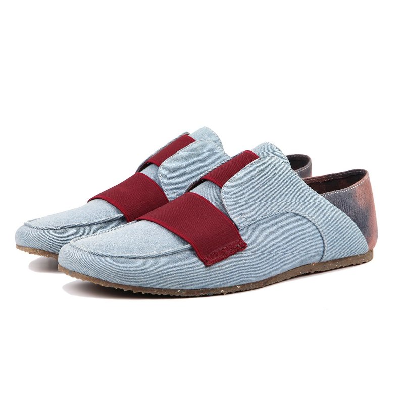 Aries M1171 DenimBlue - 男款休闲鞋 - 棉．麻 蓝色