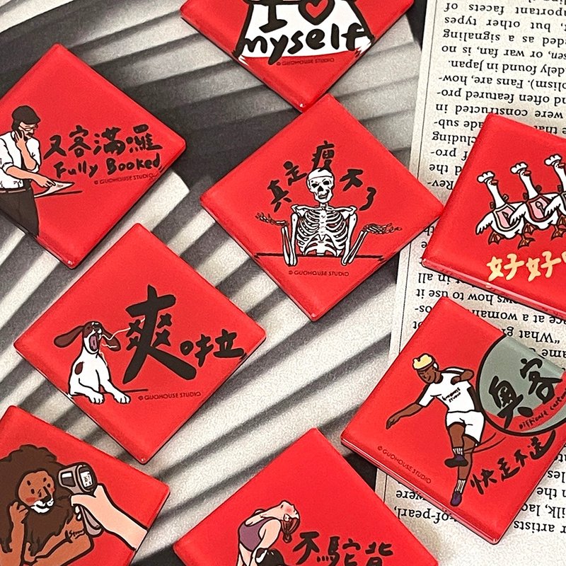 【快速出货】春联造型防水磁铁 3 - 冰箱贴/磁贴 - 其他材质 红色