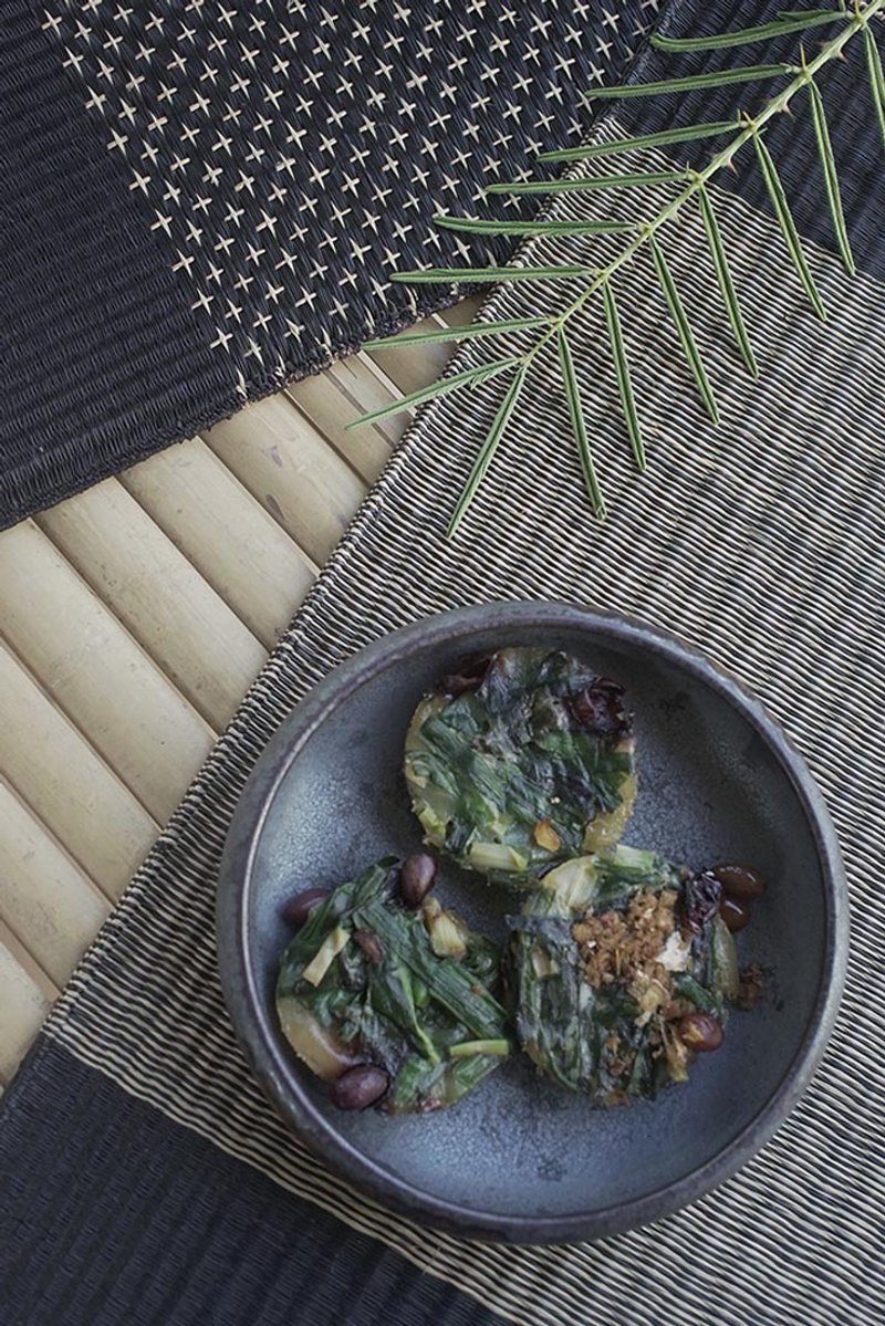 Set 2, black and white Housewarming Gifts, placemat, table mat, jute platemat - 餐垫/桌巾 - 环保材料 黑色