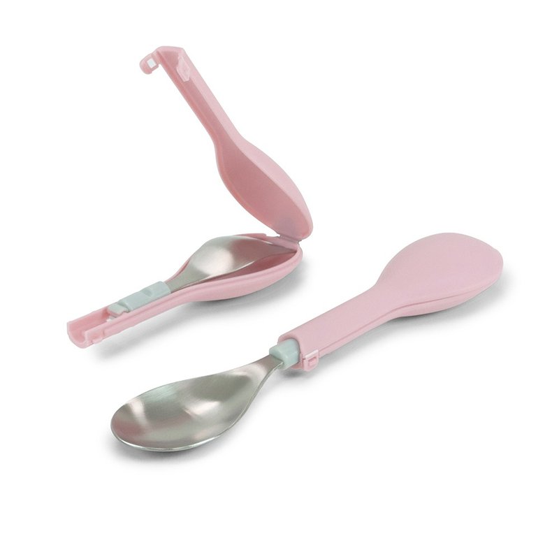 FlipGo翻滚儿童餐具组-粉色 - 儿童餐具/餐盘 - 其他金属 粉红色