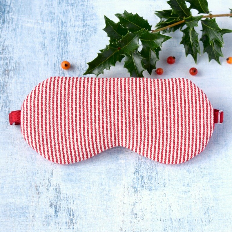 红恋人 眼罩/旅游/度假/睡眠/圣诞节 - 眼罩 - 棉．麻 红色