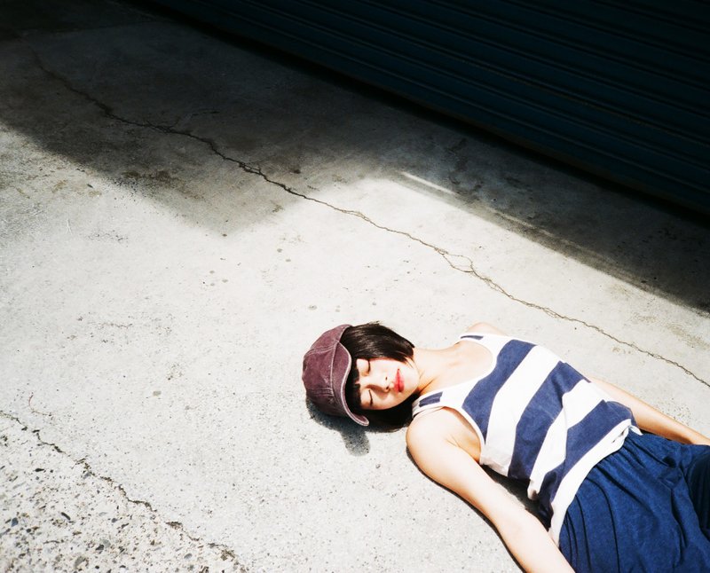 水洗质感老帽 Vintage Cap | 莓红紫 - 帽子 - 棉．麻 紫色