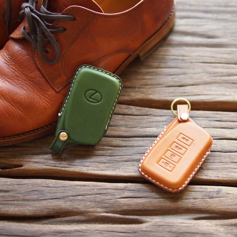 Lexus ES NX IS UX RX LM 凌志汽车手工钥匙皮套 日制牛革 - 钥匙链/钥匙包 - 真皮 