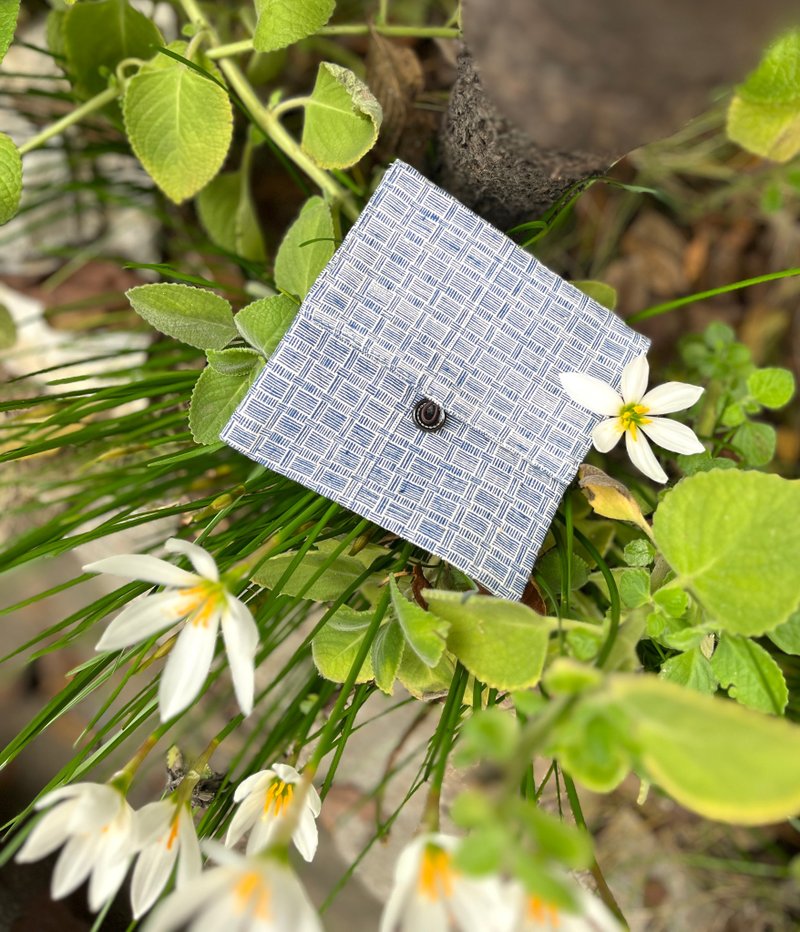 老布钮扣袋/M巾袋 - 化妆包/杂物包 - 棉．麻 