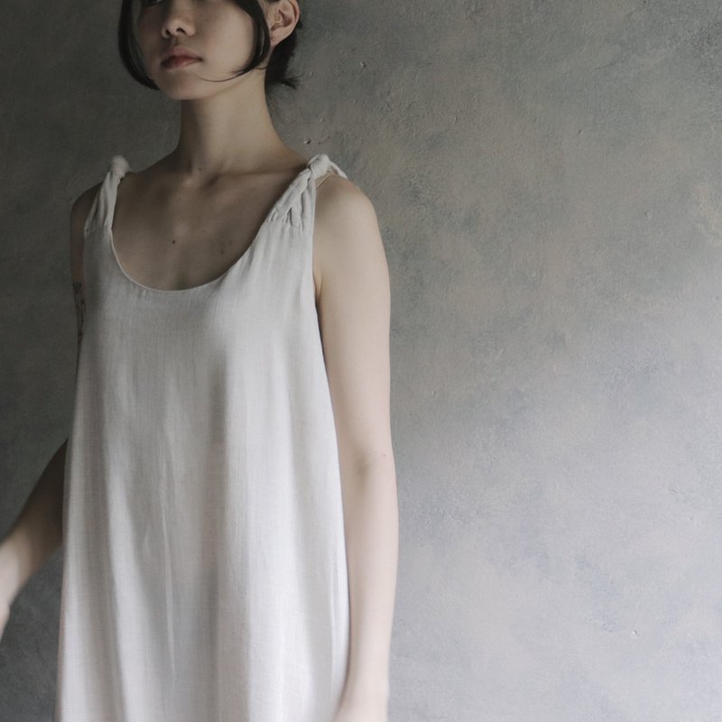 Omake Original / shiki pants - 洋装/连衣裙 - 棉．麻 白色