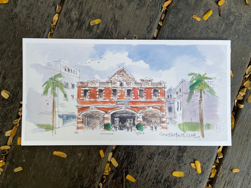 风景艺术微喷-台湾大道系列 台湾太阳饼博物馆 - 卡片/明信片 - 纸 多色