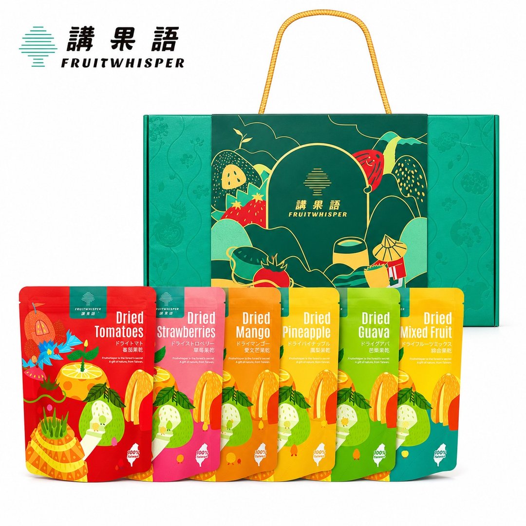 【讲果语】极盛果物礼盒_果干全家福6入组 - 水果干 - 塑料 多色