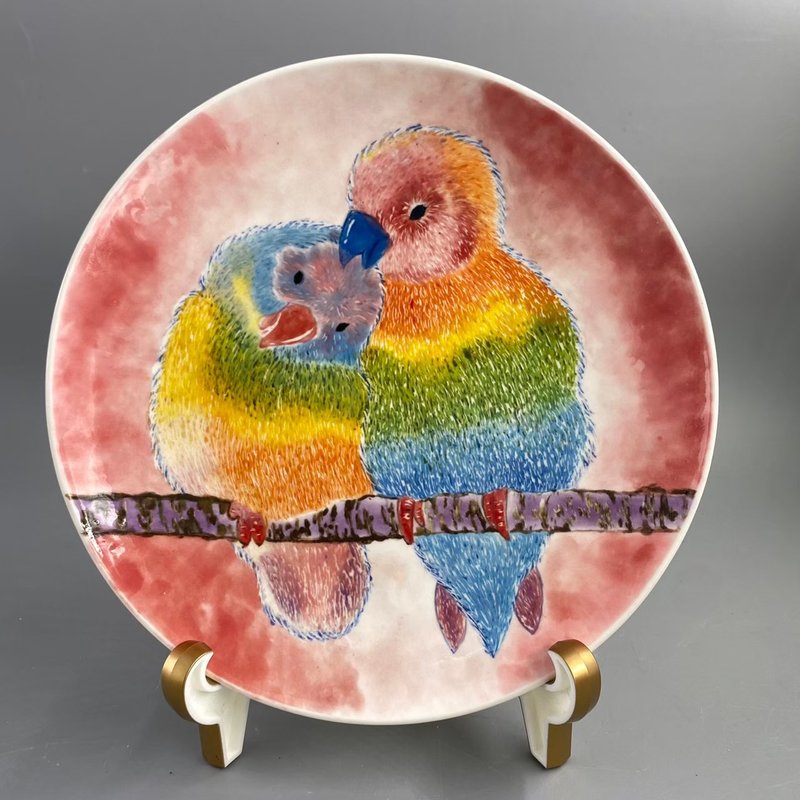 釉下彩绘盘子 - 其他 - 瓷 