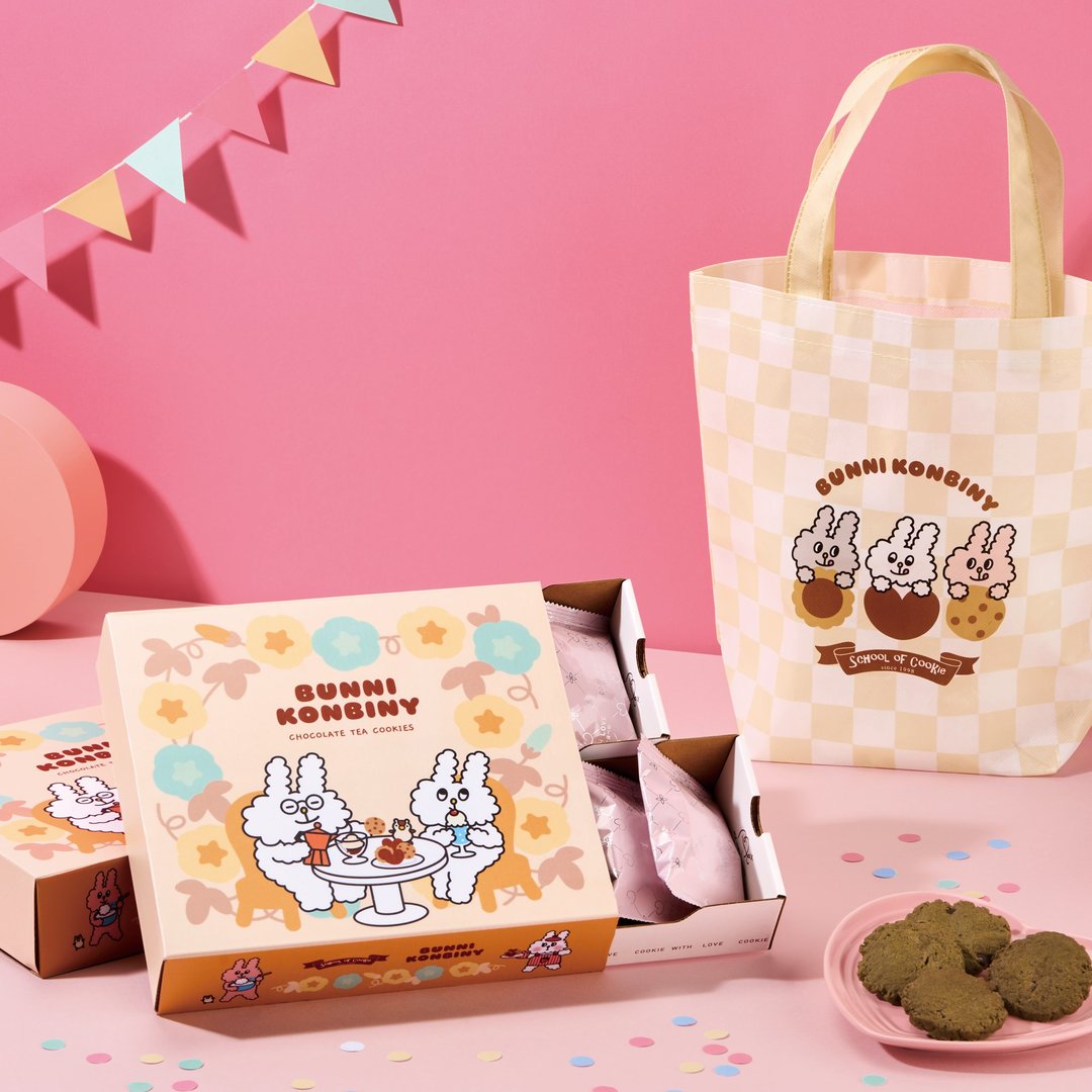 饼干学院 x Bunni Konbiny水滴乌龙巧克力手工饼干 - 零食/点心 - 新鲜食材 绿色