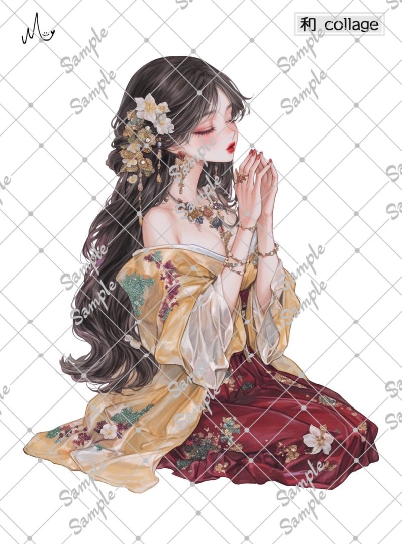 原创人物贴纸 和系列 期间限定至1月10日 - 贴纸 - 纸 