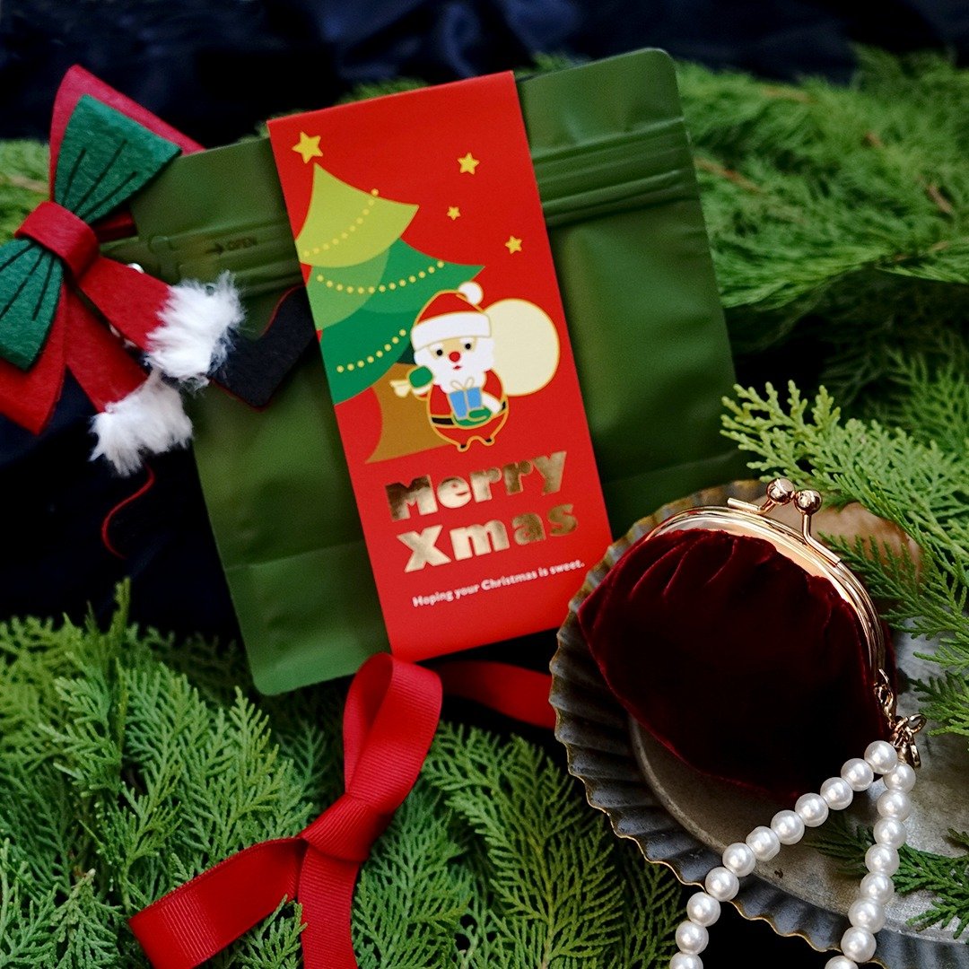 耶诞限定天鹅绒独家口金包-白雪与红/零钱包/交换礼物 - 零钱包 - 其他材质 