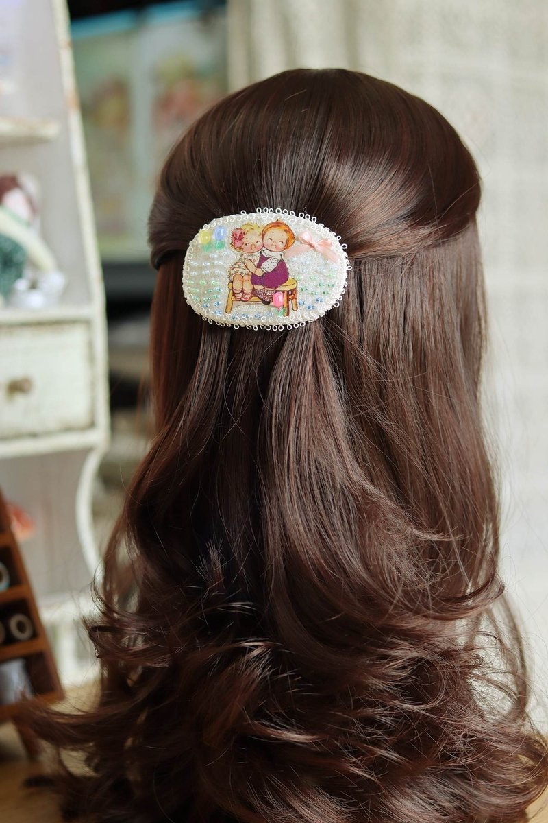 复古可爱发夹弹簧夹发饰头饰 - 发饰 - 其他材质 